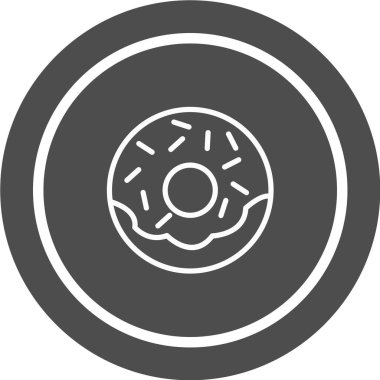 Gıda Web ikonu vektör illüstrasyonu 