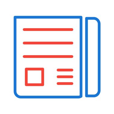 Kitap ikonu vektör illüstrasyonunu okumak