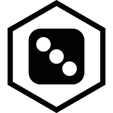 Zar Üç Simgesi Stili İzole Arkaplan