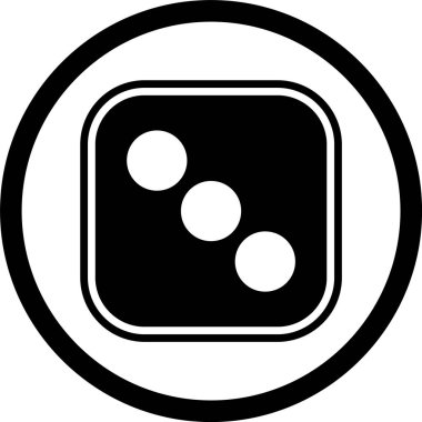 Zar Üç Simgesi Stili İzole Arkaplan