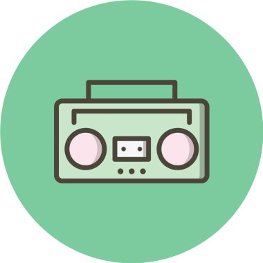 radyo simgesi vektör illüstrasyonu 