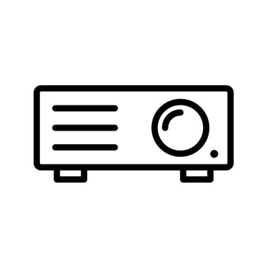 video kamera ikonu vektör illüstrasyonu