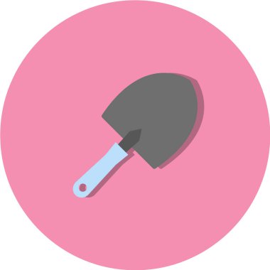 Pembe ve beyaz mala simgesinin vektör illüstrasyonu