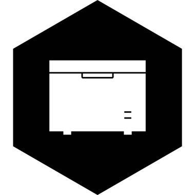  Moda Biçimli Derin Dondurucu Simgesi İzole Arkaplan