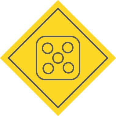 Zar Beş Simgesi Stili İzole Arkaplan