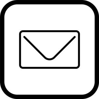  Moda Biçiminde Zarf Simgesi İzole Arkaplan