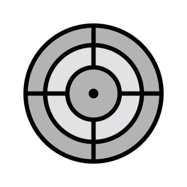 Moda biçimi izole edilmiş arkaplanda hedef simge