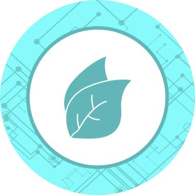 Yaprak Simgesi Moda Biçiminde İzole Arkaplan