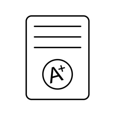 belge simgesi vektör illüstrasyonu