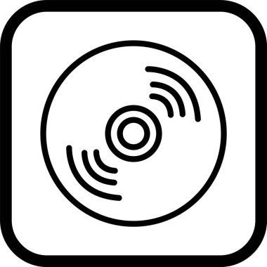 Disk Simgesini Moda Biçiminde İzole Edilmiş Arkaplanda Sıkıştır