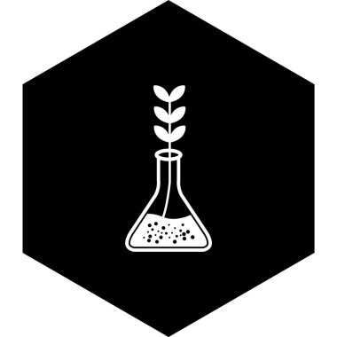 Deneysel Büyüme Simgesi Moda Biçiminde İzole Arkaplan      