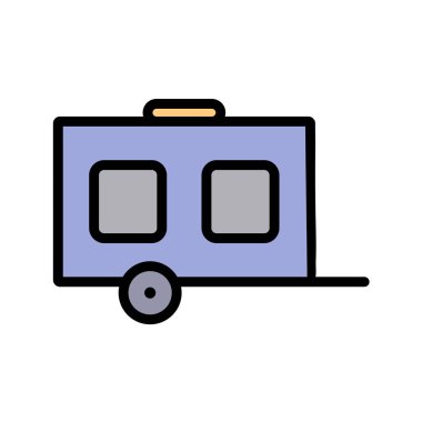 tren hattı vektör simgesi