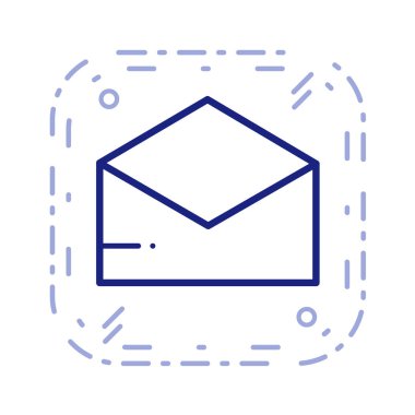 Zarf simgesi. vektör illüstrasyonu