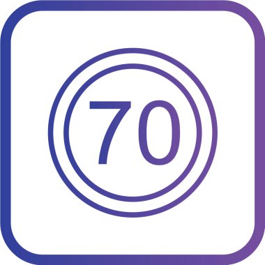 Bir numaralı mavi yuvarlak düğmenin vektör illüstrasyonu