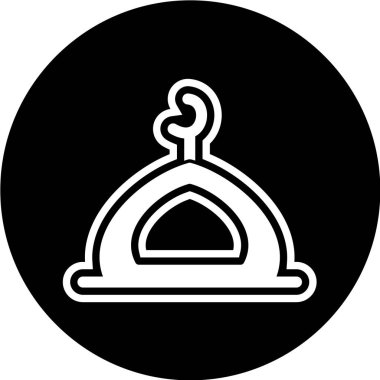 Modern b 'nin vektör illüstrasyonu simge zilinden yoksun