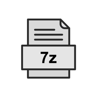 dosya biçimi simgesi, vektör illüstrasyonu