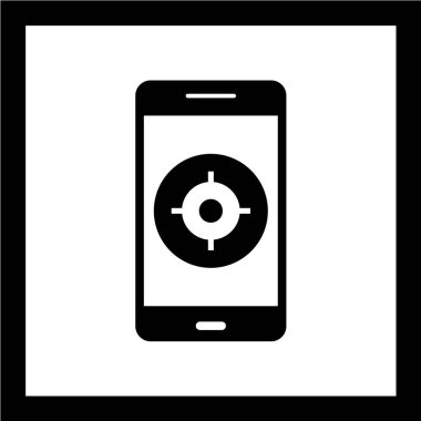 Modern telefon simgesinin vektör illüstrasyonu 