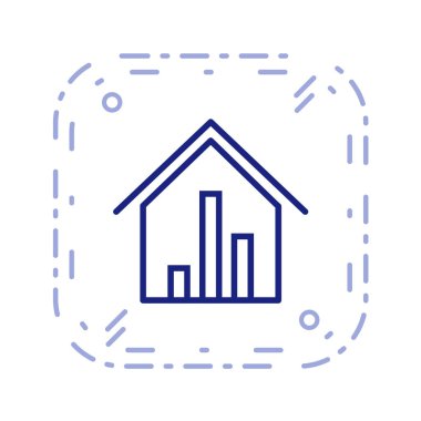 Emlak simgesi vektör illüstrasyonu