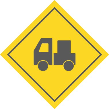 Trafik işareti simgesi. vektör illüstrasyonu 