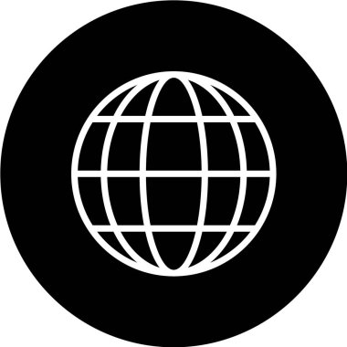 Küresel simge vektör illüstrasyonu