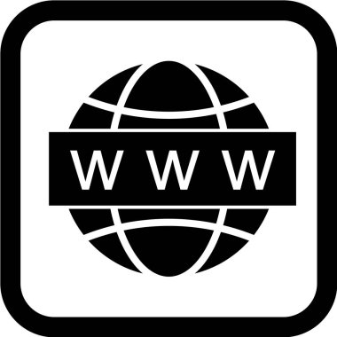 Sitenin web simgesi, vektör illüstrasyonu