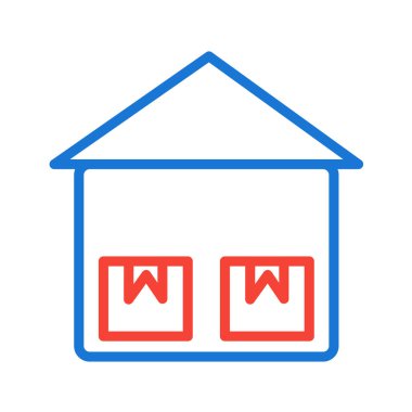 Ev ikonu. vektör illüstrasyonu