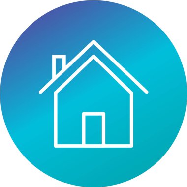 Emlak simgesi vektör illüstrasyonu