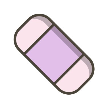 Tek izole hap ikonunun vektör illüstrasyonu