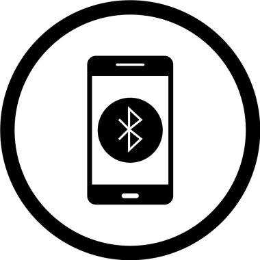 Modern telefon simgesinin vektör illüstrasyonu 