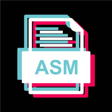 dosya biçimi simgesi, vektör illüstrasyonu