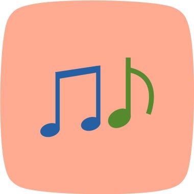 müzik notu vektör simgesi