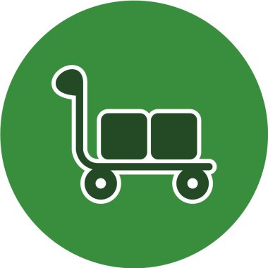 Alışveriş arabası ikonu. vektör illüstrasyonu