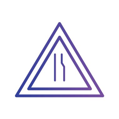 Yol simgesi, vektör illüstrasyonu