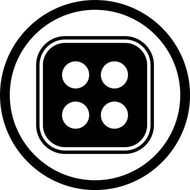 Zar Dört Simgesi Stili İzole Arkaplan