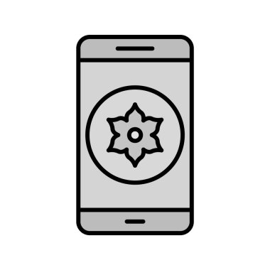 Galeri Mobil Uygulama Simgesi Moda Biçimli İzole Arkaplan