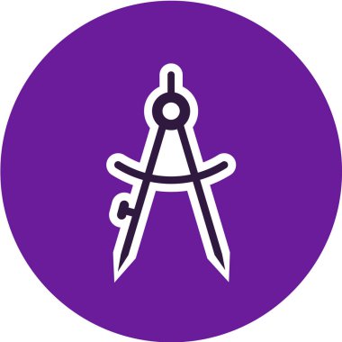 Bir pusulanın vektör illüstrasyonu