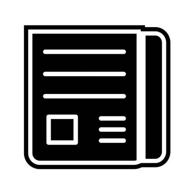 belge simgesi vektör illüstrasyonu