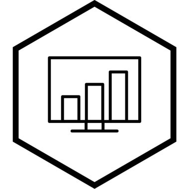 grafik çizelgesi vektör simgesi