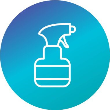 Sprey şişe ağ ikonu vektör illüstrasyonu 