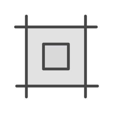 Düzen Simgesi Moda Biçimi İzole Arkaplan