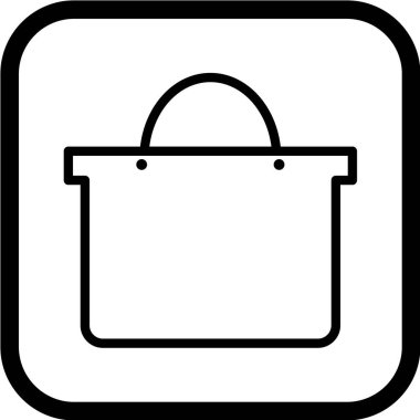 alışveriş poşeti vektör simgesi
