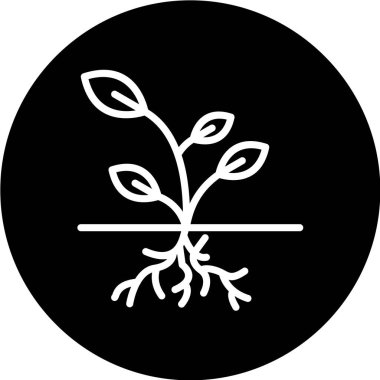 bitki ağ ikonu vektör illüstrasyonu 