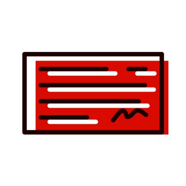 belge simgesi vektör illüstrasyonu