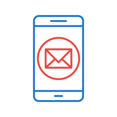  İleti Mobil Uygulama Simgesi Moda Biçimli İzole Arkaplan