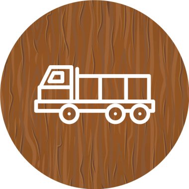 Ahşap bir arabanın vektör çizimi