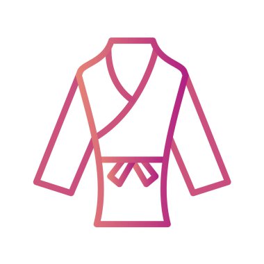 Modern b 'nin vektör illüstrasyonunda giysi ikonu yok