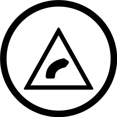 Yol simgesi, vektör illüstrasyonu