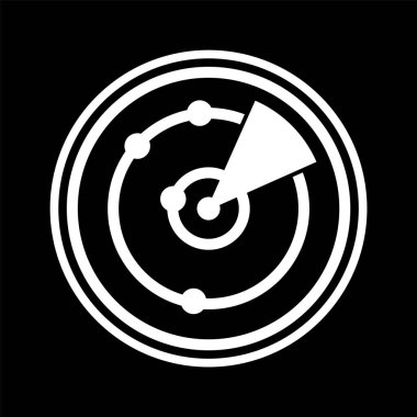 Radar Simgesi Moda Biçiminde İzole Arkaplan