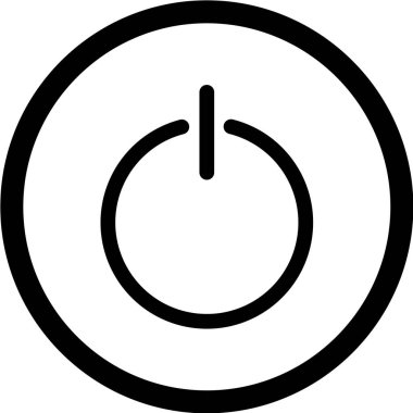 güç simgesi vektör illüstrasyonu