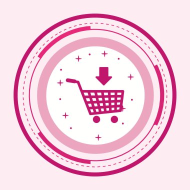 Moda Biçimli İzole Arkaplanda Cart Simgesine Ekle